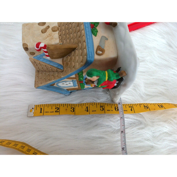 Vintage Partylite Elf Toy Shop Christmas Village Tealight Votive Candle Holder - Picture 8 of 9